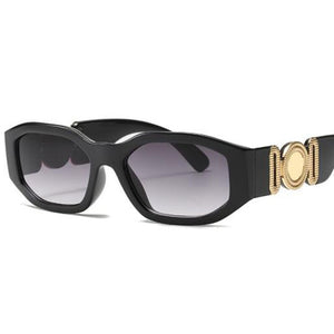 Cute Unique Gradient Rectangle Sunglasses Designer Shades For Women Summer Traveling Black Oculos  Big Frame Sun Glasses