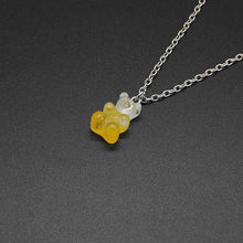 Load image into Gallery viewer, Cute candy color cartoon bear necklace DIY handmade colorful resin bear fresh necklace jewelry