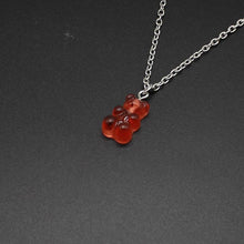 Load image into Gallery viewer, Cute candy color cartoon bear necklace DIY handmade colorful resin bear fresh necklace jewelry