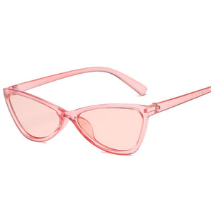 Cute cat's eyes ladies sunglasses black sun glasses frame 8 colors PC frame AC lens UV protection