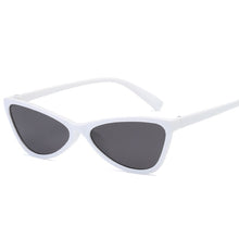 Load image into Gallery viewer, Cute cat&#39;s eyes ladies sunglasses black sun glasses frame 8 colors PC frame AC lens UV protection