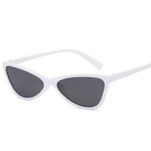 Cute cat's eyes ladies sunglasses black sun glasses frame 8 colors PC frame AC lens UV protection