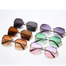 Load image into Gallery viewer, Cuting Rimless Cat Eye Sunglasses For Women 2023 Polygon Gradient Female Sun Glasses Uv400 Goggle Oculos Feminino