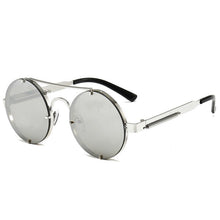 Load image into Gallery viewer, Cyberpunk Round Gothic Sunglasses Steampunk Retro Sunglasses Ladies Men's Sunglasses Shadow Driving Sunglasses UV400 Goggles