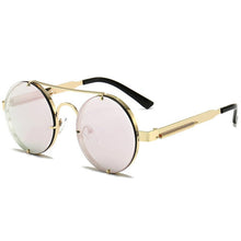 Load image into Gallery viewer, Cyberpunk Round Gothic Sunglasses Steampunk Retro Sunglasses Ladies Men's Sunglasses Shadow Driving Sunglasses UV400 Goggles