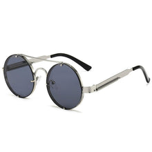 Load image into Gallery viewer, Cyberpunk Round Gothic Sunglasses Steampunk Retro Sunglasses Ladies Men's Sunglasses Shadow Driving Sunglasses UV400 Goggles