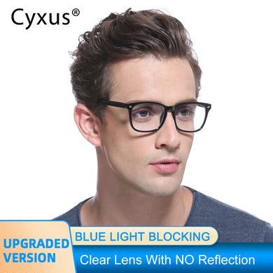 Cyxus Occhiali da Computer Anti Luce Blu per Anti Affaticamento degli Occhi Lenti PC Trasparenti TR90 Aggiornamento Telaio per Occhiali da Vista da Donna da Uomo 8182 
