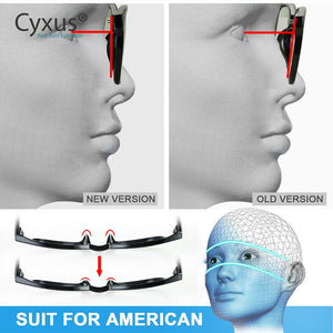 Cyxus Occhiali da Computer Anti Luce Blu per Anti Affaticamento degli Occhi Lenti PC Trasparenti TR90 Aggiornamento Telaio per Occhiali da Vista da Donna da Uomo 8182 