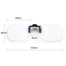 Carica l'immagine nel visualizzatore di Gallery, Cyxus Blue Light Blocking Clip-ons Clear Lens for Men Women All Sizes Computer glasses Anti Eye Eyestrain Unisex  8000