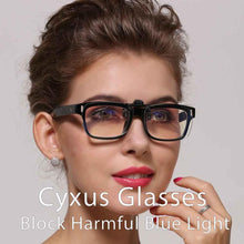 Carica l'immagine nel visualizzatore di Gallery, Cyxus Blue Light Blocking Clip-ons Clear Lens for Men Women All Sizes Computer glasses Anti Eye Eyestrain Unisex  8000