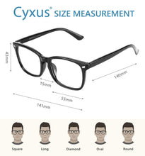 Carica l'immagine nel visualizzatore di Gallery, Cyxus Occhiali da computer con blocco della luce blu, confezione da 2, per ridurre l'affaticamento degli occhi, occhiali da lettura, da gioco, unisex (donna/uomo) 