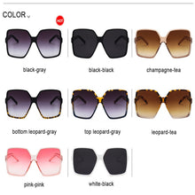 Load image into Gallery viewer, D&amp;T 2023 Higody Women Oversize Sunglasses Gradient Plastic Brand Designer Female Sun Glasses UV400 lentes de sol mujer