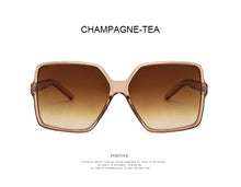 Load image into Gallery viewer, D&amp;T 2023 Higody Women Oversize Sunglasses Gradient Plastic Brand Designer Female Sun Glasses UV400 lentes de sol mujer