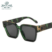Load image into Gallery viewer, D&amp;T 2023 Cat Eye Sunglasses Women Men Cool PC Color Lens Metal Logo PC Frame Leopard Brand Designer Sunglasses UV400