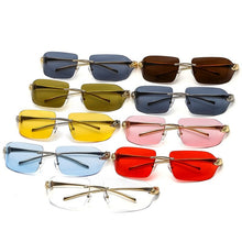 Load image into Gallery viewer, D&amp;T 2022   Leopard Logo Sunglasses Men Women   Gradient Lens Alloy Frame Brand Designer Sun Glasses UV400