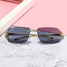 Load image into Gallery viewer, D&amp;T 2022   Leopard Logo Sunglasses Men Women   Gradient Lens Alloy Frame Brand Designer Sun Glasses UV400