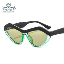 Load image into Gallery viewer, D&amp;T 2023 Cat Eye Sunglasses Women Men Distinctive Leopard Black Color Lens Frame Brand Designer Sell Sunglasses