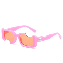 Load image into Gallery viewer, D&amp;T 2022 New Fashion Rectangle Sunglasses Women Men Brand Designer Distinctive Incomplete Style Gradients Lens PC Frame UV400