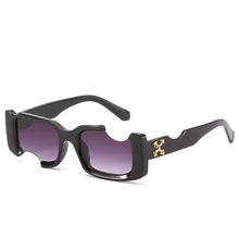 Load image into Gallery viewer, D&amp;T 2022 New Fashion Rectangle Sunglasses Women Men Brand Designer Distinctive Incomplete Style Gradients Lens PC Frame UV400