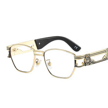 Load image into Gallery viewer, D&amp;T 2023 Square Oval Sunglasses Women Men Trend  Alloy Cool Carving Logo Frame PC Gradient Lens Brand Designer