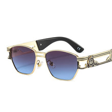 Load image into Gallery viewer, D&amp;T 2023 Square Oval Sunglasses Women Men Trend  Alloy Cool Carving Logo Frame PC Gradient Lens Brand Designer