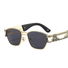 Load image into Gallery viewer, D&amp;T 2023 Square Oval Sunglasses Women Men Trend  Alloy Cool Carving Logo Frame PC Gradient Lens Brand Designer