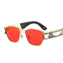 Load image into Gallery viewer, D&amp;T 2023 Square Oval Sunglasses Women Men Trend  Alloy Cool Carving Logo Frame PC Gradient Lens Brand Designer