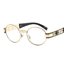 Carica l&#39;immagine nel visualizzatore di Gallery, D&amp;T 2023 Round Sunglasses Women Men  Brand Designer Trend Gradients Alloy Frame Carved Decoration Sun Glasses