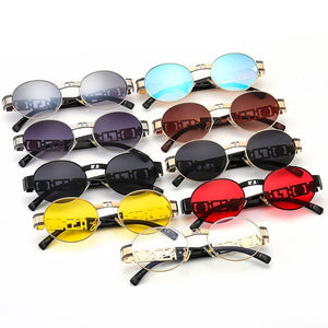D&T 2023 Round Sunglasses Women Men  Brand Designer Trend Gradients Alloy Frame Carved Decoration Sun Glasses