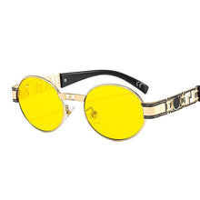 Carica l&#39;immagine nel visualizzatore di Gallery, D&amp;T 2023 Round Sunglasses Women Men  Brand Designer Trend Gradients Alloy Frame Carved Decoration Sun Glasses