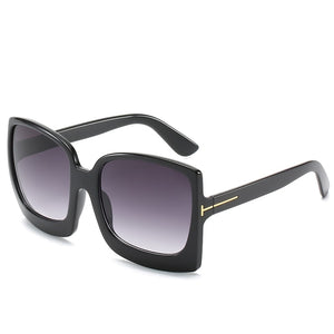 New Fashion Oversized Women Sunglasses Brand Designer Plastic Female Big Frame Gradient Sun Glasses UV400 gafas de sol mujer