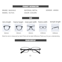 Load image into Gallery viewer, D17141  Men metal  Glasses Frame Male Square Eye Myopia Prescription Eyeglasses