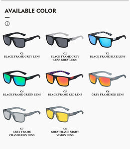 D918 Classic Polarized Sunglasses Men Women Driving Square Frame Fishing Travel Sun Glasses Male Goggles Sports UV400 Eyewear