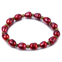 Carica l'immagine nel visualizzatore di Gallery, 2018 New Arrival 8-9 mm Pearl Bracelets For Women Brand Natural Pearl Jewelry girls bracelets