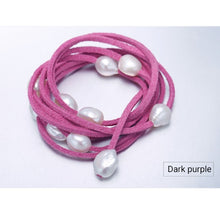 Carica l'immagine nel visualizzatore di Gallery, 2018 Trendy 9-10mm Baroque Pearl Bracelet DIY Bracelet Christmas gift For Lady