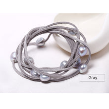 Carica l'immagine nel visualizzatore di Gallery, 2018 Trendy 9-10mm Baroque Pearl Bracelet DIY Bracelet Christmas gift For Lady