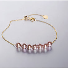 Load image into Gallery viewer, Gypsophila Bracelet 4.5-5mm Round Pearl Bracelet 18K Gold Design Bracelet