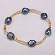 Load image into Gallery viewer, Pearl Bracelet 9-10mm Natural Baroque Pearl Jewelry Gift For Women Party Fine Jewelry
