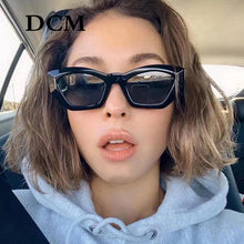 Load image into Gallery viewer, DCM 2023 Popular Cat Eye Sunglasses Woman Vintage Oval Sunglass Leopard Black Sun Glasses Shades UV400