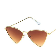 Load image into Gallery viewer, DCM Metal Triangle Sunglasses Women Brand Designer Retro Ocean Lens Ladies Sun Glasses UV400 Gafas De Sol Mujer