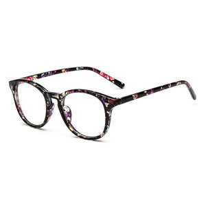 Women Glasses Frame Ladies Eyeglasses Frame Vintage Round Clear Lens Glasses Optical Spectacle Frame