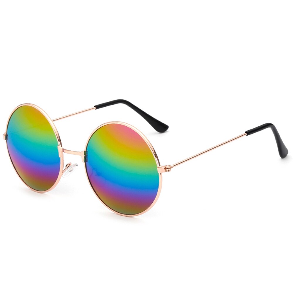 DCM Round Sunglasses Women Retro Gold Silver Black Frame Unisex Eyewear Female Male Sun Glasses  Oculos Gafas