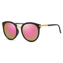 Carica l'immagine nel visualizzatore di Gallery, DCM occhiali da sole vintage rotondi donna uomo moda occhiali da sole a specchio tonalità femminili occhiali retrò Oculos De Sol UV400 