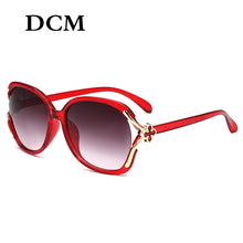Load image into Gallery viewer, DCM Vintage Sunglasses Women Brand Designer Oval Big Frame Sun Glasses Lunette De Soleil UV400