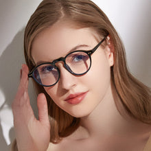 Carica l&#39;immagine nel visualizzatore di Gallery, DDDLONG Round Anti Blue Light Glasses Prescription Eyeglasses Frame For Men Women Optical Eyewear D36