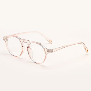 DDDLONG Round Anti Blue Light Glasses Prescription Eyeglasses Frame For Men Women Optical Eyewear D36