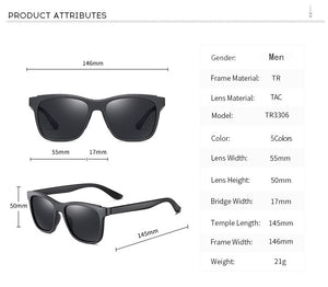 DEARMILIU 2023 Polarized Sunglasses Classic Retro Driving Sun Glasses for Men okulary lunette soleil homme gafas de sol 3306
