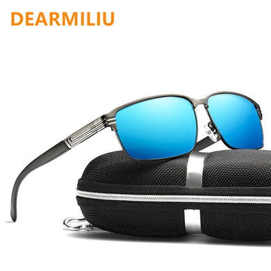 DEARMILIU 2023 Men's Square Polarized Sunglasses Alloy Colorful Film Dustproof Driving Glasses Series men sunglasses 124