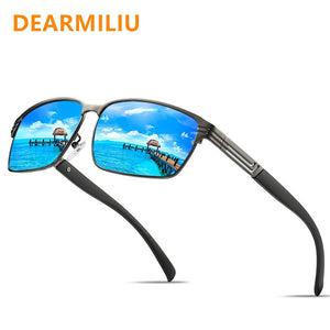 DEARMILIU 2023 Men's Square Polarized Sunglasses Alloy Colorful Film Dustproof Driving Glasses Series men sunglasses 124