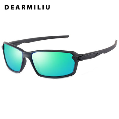DEARMILIU BRAND DESIGN Polarized Sunglasses Men Outdoor Square Sun Glasses For Men Vintage Goggles Sport Eyewear UV400 Gafas